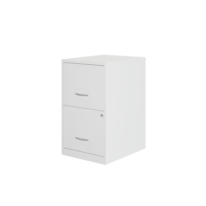 Soho 2-Drawer File Cabinet, Alpine White