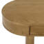 Bureau ovale en bois 2 tiroirs Gialana
