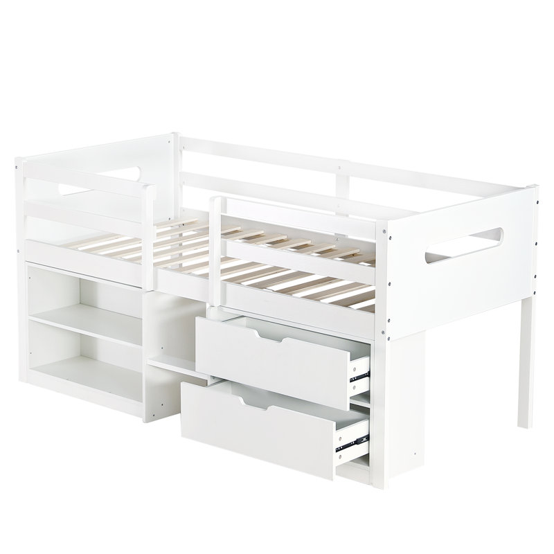 Single (3') Mid Sleepers with Storage Included with Built-in Ladder Included