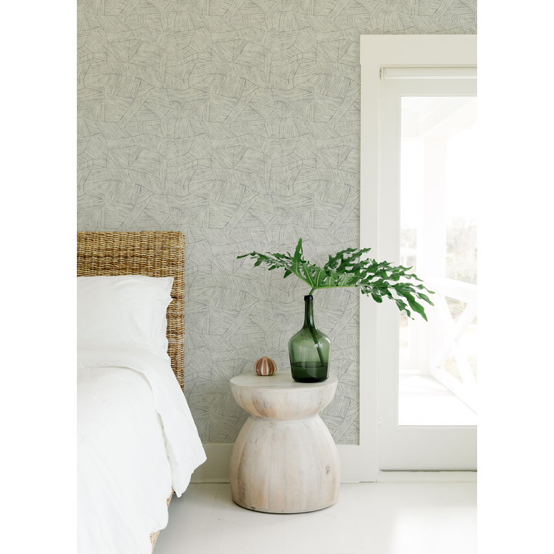 Aldabra Geometric Wallpaper Roll, Gray