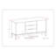 Buffet Harper en bois massif brun noyer