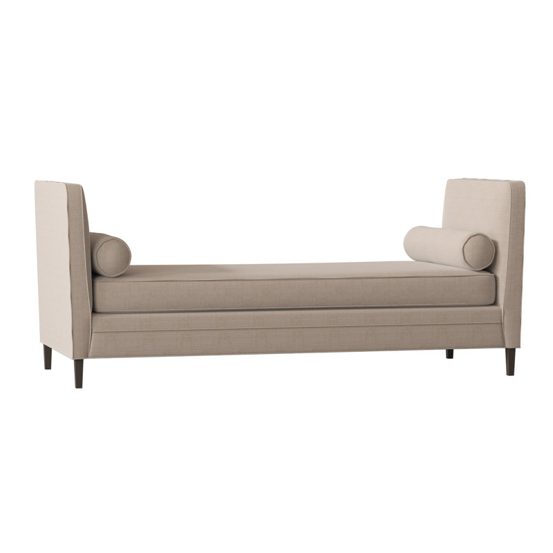 Banc rembourré Lydia, Café au lait Metrolinen, Argent