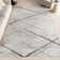 Amii Abstract Stripe Contemporary Ivory/Gray/Charcoal Area Rug