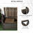 Patio wicker storage stool, outdoor PE cane patio furniture, 2 in 1 large volume rectangular garden storage box with handles and cushions