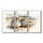 Toile naturelle avec cadre flottant