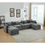 Canapé modulaire inclinable rembourré-723959672