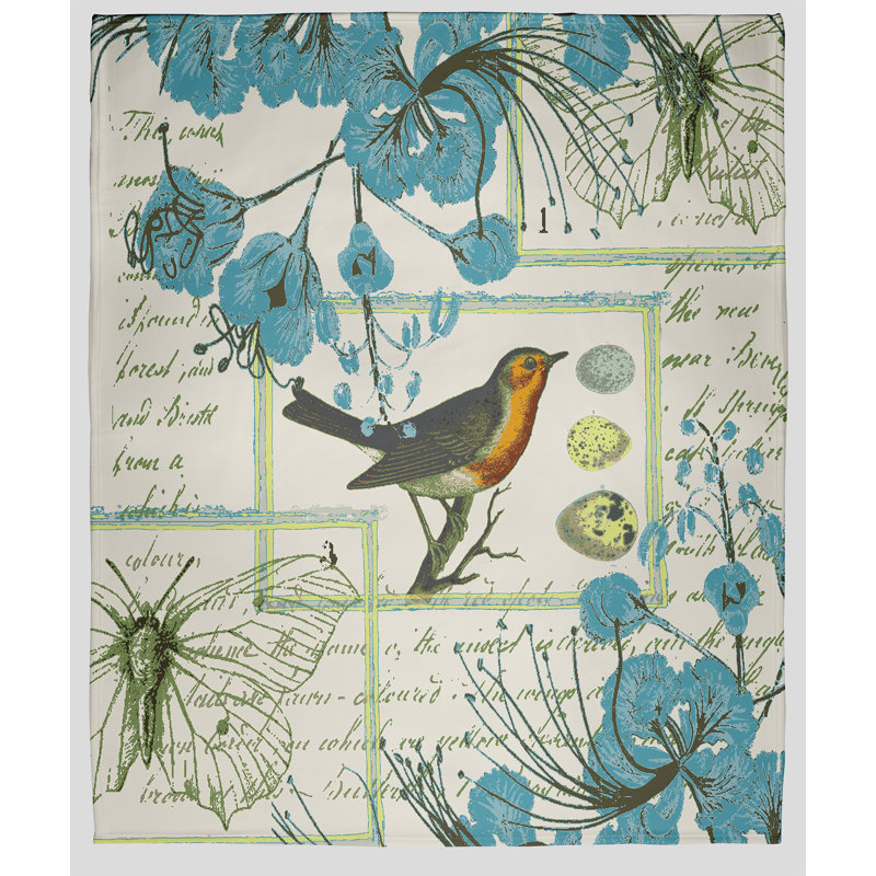 Couverture polaire Singing Bird, Bleu Explorer, L 50 po x L 60 po