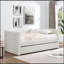 Daybed, Upholstered Sofa Bed,The Bottom Pulls Out To Form A Bed ,Plaid Corduroy Fabric(86"*43.5"*34")-1257062416