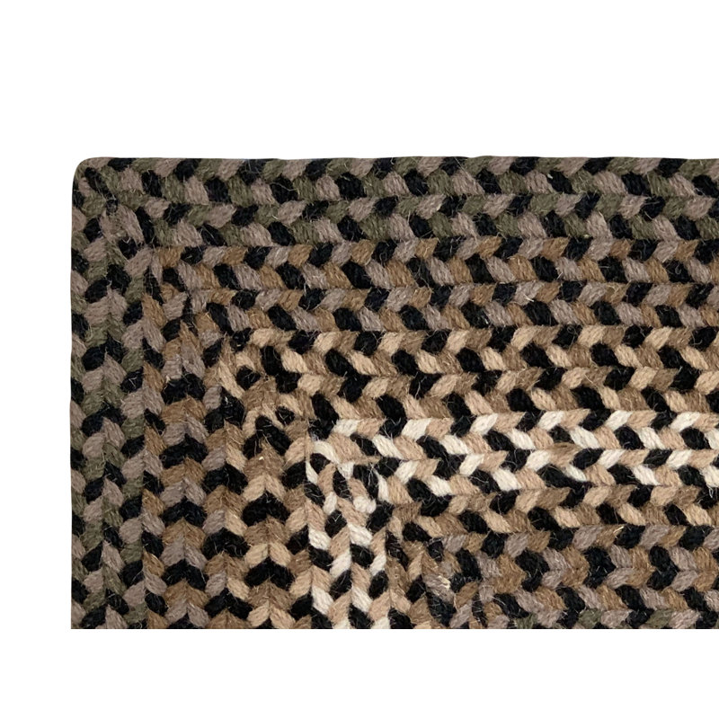 Tapis naturel tressé durable Monnie, 88 po x 112 po ovale