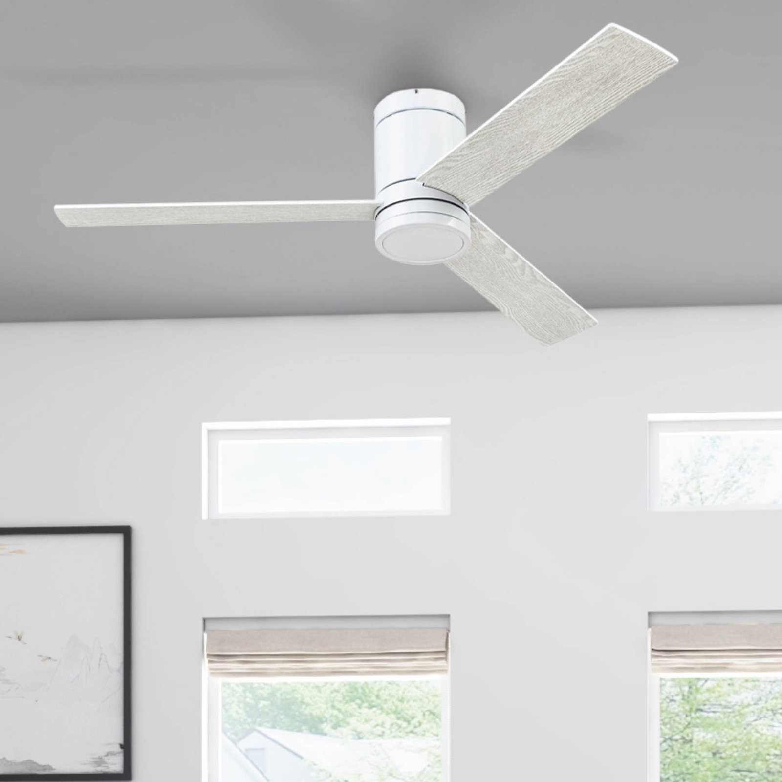 Winters 52" Ceiling Fan with LED Light Kit, Bright White