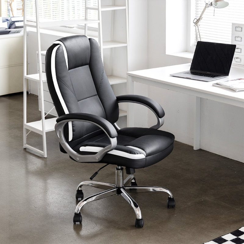 Nickoli Heavy Duty Design High Back Ergonomic Executive Office Chair, Black