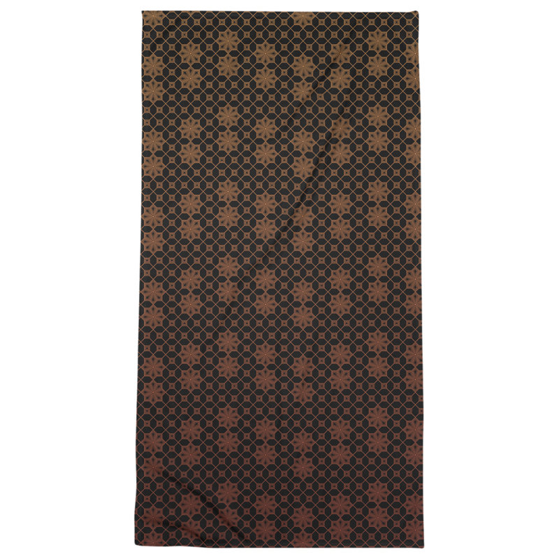 Katelyn Elizabeth Cotton Blend Beach Towel, Orange/Red