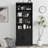 Wood Storage Cabinet with Adjustable Shelves without Doors-349394745-349223090