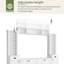 Console de divertissement minimaliste avec pont supérieur réglable et rangement spacieux pour téléviseur de 75 po, blanc épuré, espace généreux-132960977