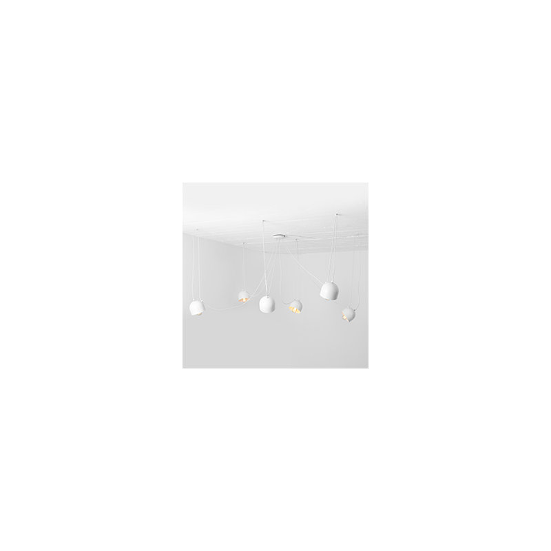Allan 6 - Light Cluster Pendant, White