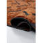 Tapis orange / noir à motif géométrique de luxe-68901117