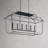 6 - Light Dimmable Lantern Geometric Chandelier-240241649