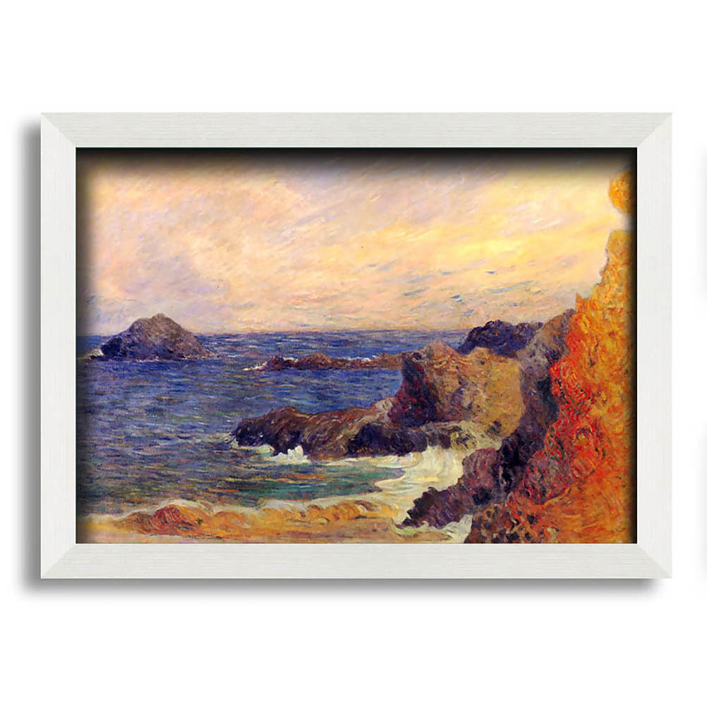 Gerahmtes Leinwandbild Rocky Coast von Gauguin