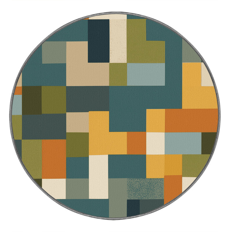 Mosaic Mosaic Rug, Round 8'