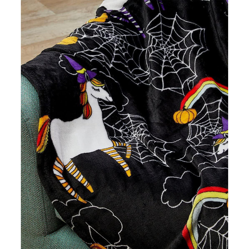Jeté décoratif ultra doux et moelleux d'Halloween Kate 50 pi x 60 l