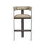 Darcy Upholstered Stool with Metal Frame-48357524-86408574-86408576