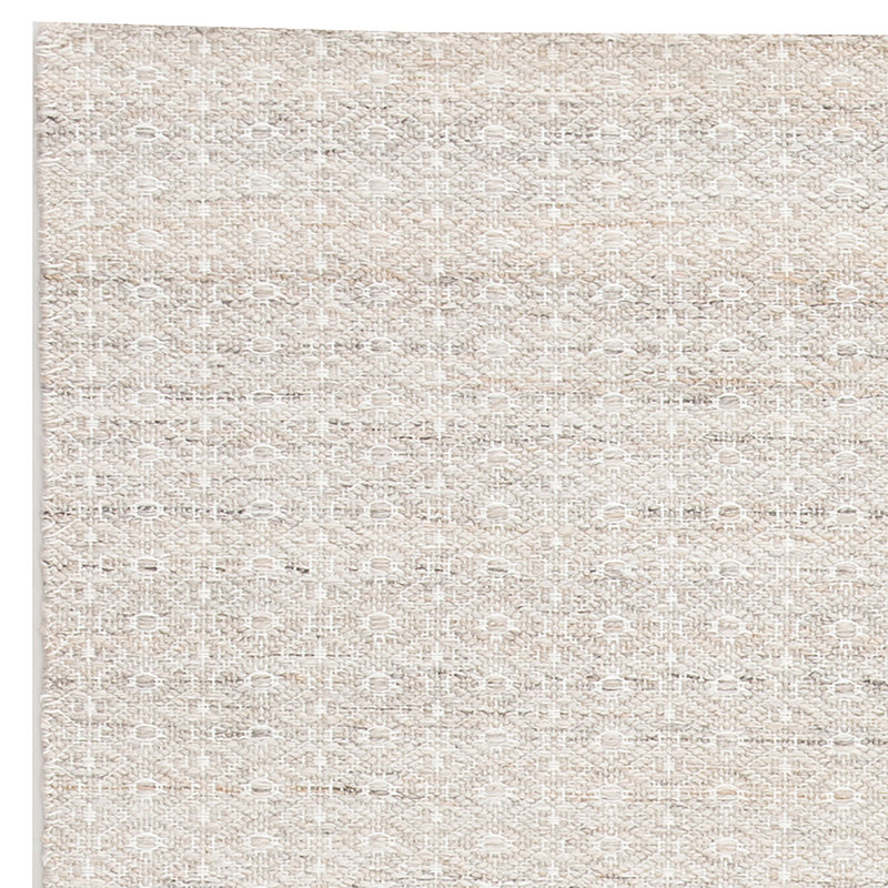Tapis ivoire crocheté à la main, Rectangle de 2 pi x 3 pi