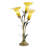 23.5"H Hand Blown Glass 3 Calla Lily Uplight Accent Lamp - -1706582668