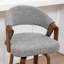 Tabouret de comptoir pivotant rembourré Providence-123200638