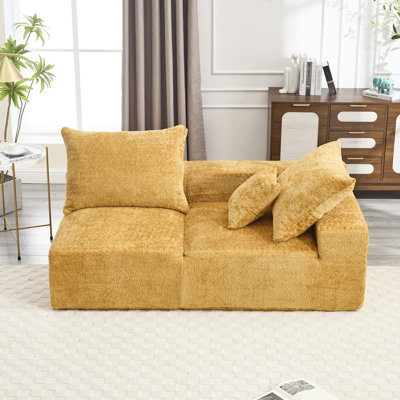 2 paresseux avec housse en chenille - Tissu doux et respirant, durable, design élégant et confortable