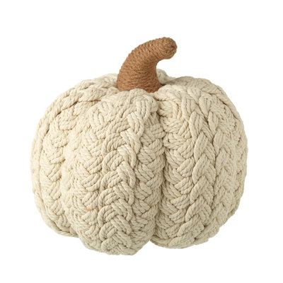 Cream Pumpkin Decoration