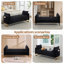 Banc de rangement moderne Lunara 66"W en velours capitonné, à placer au pied du lit, avec pieds dorés, poche pour accoudoir et 2 coussins.-343922331-357990913