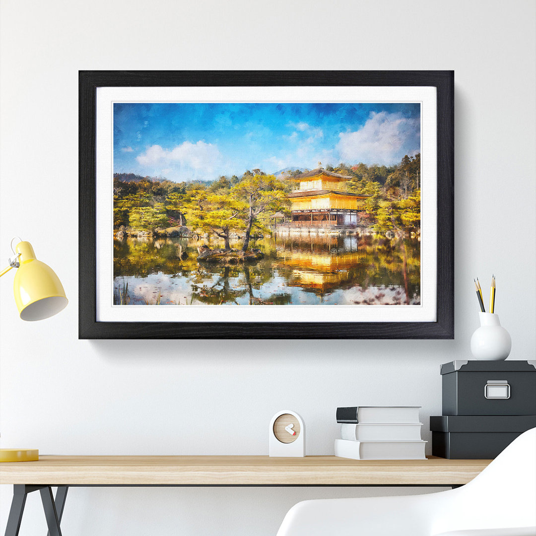 Pagoda in Kyoto- Shi Japan - Framed Print