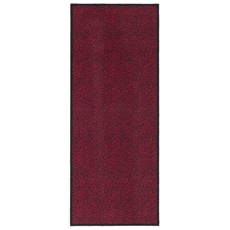Jeffcoat Kitchen Mat, 0.5cm H x  90cm W x 120cm D, Red