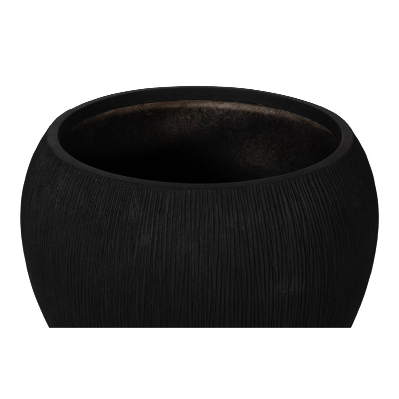 Filament Planter, Black, LG, 21" H x 23" W x 23" D