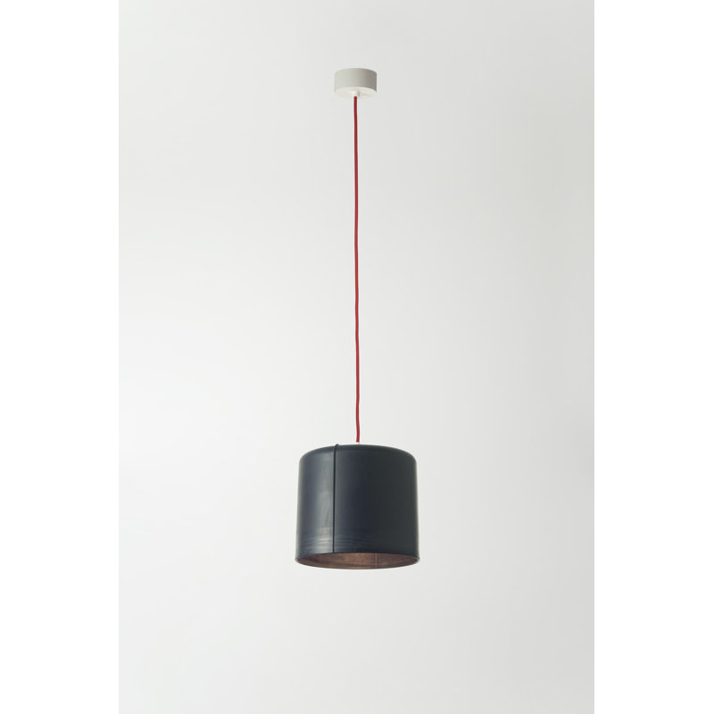 Be.pop 1 - Light Cylinder Pendant, Black, Red