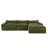 Ishmam Boneless Fully Compression Modular Sectional Sofa with Movable Ottoman-114114603