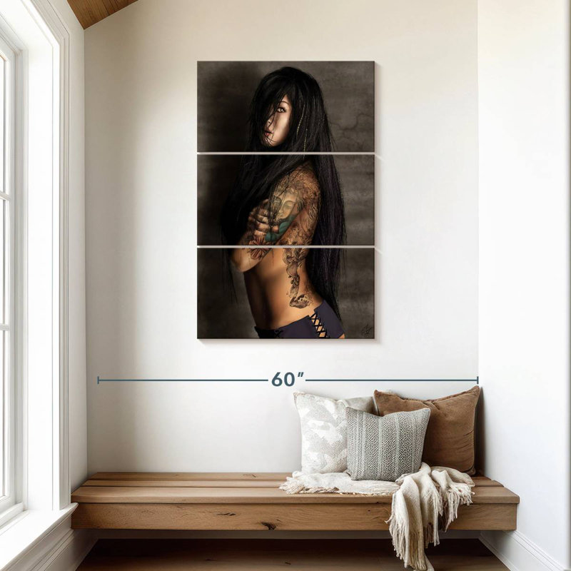 Senne Buddha Tattoo, 65" H x 42" W