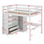  Lit mezzanine double Hriska avec bureau, garde-robe, tablettes et tiroirs-1169881276