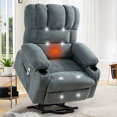 Power Lift Recliner Chair Recliners For Elderly With Heat And Massage Recliner Chair For Living Room With Infinite Position And Side Pocket -  Red Barrel StudioÂ®, A0977ECCB5084AB6B8F8918B5DBE9067