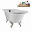 Baignoire sur pattes 62 ", plateau, bonde, pattes 62" Streamline-101628981-102218229