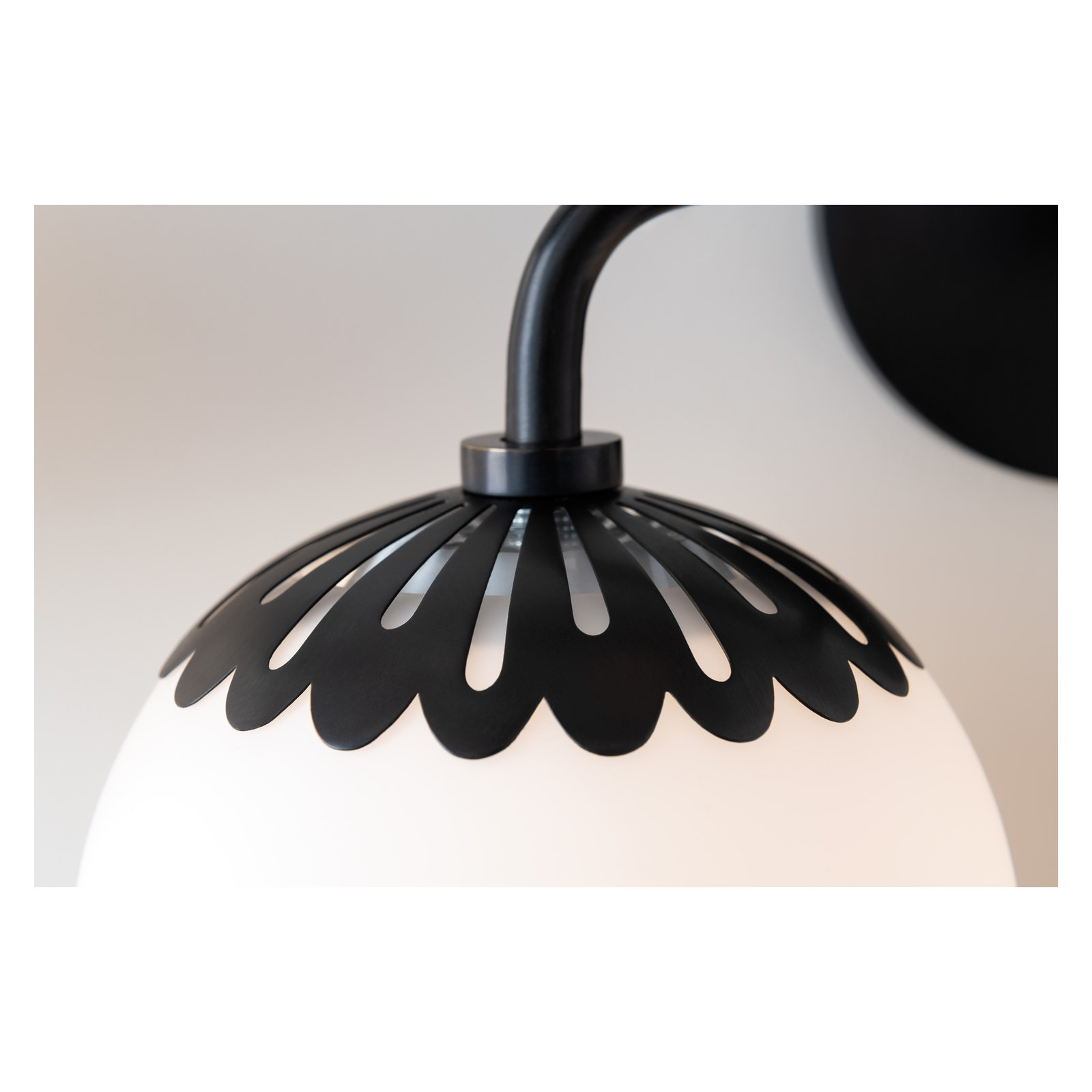 Deniaud Single Bath Sconce, Old Bronze, Opal Glossy