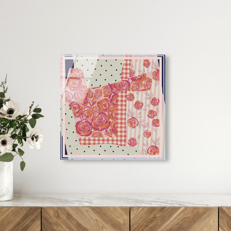 Patchwork Glam II Print by Oliver Gal, 16"H x 16"W, High-Gloss Acrylic Print