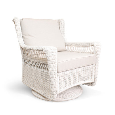 Chaise pivotante d'extérieur en osier Park Meadow