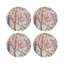 Resplendent Quesal Prism Vegan Leather Round Coasters-1893575755