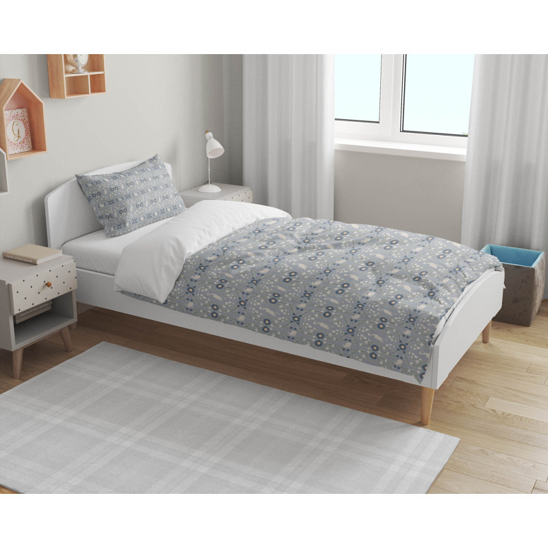 Storks & Bunnies Comforter Set, Blue