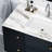 43" White Marble Bathroom Vanity Top - Rectangular Sink, 4" Backsplash, Pre-drilled Faucet Hole, Compatible With 42"x21" Cabinets 43 Inch
