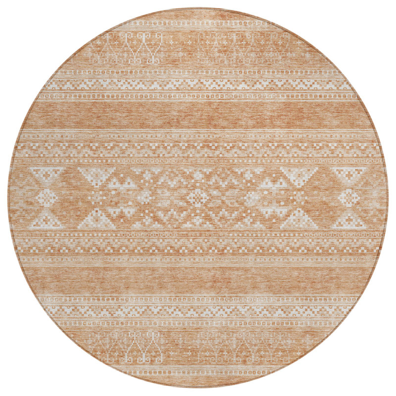 Tapis rond 8 po Southwestern