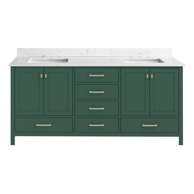 Meuble-lavabo spacieux en bois massif avec double lavabo moderne