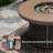 Areefa Round Wicker Propane Smokeless Fire Pit Table with Hidden Fuel Tank-1966301368