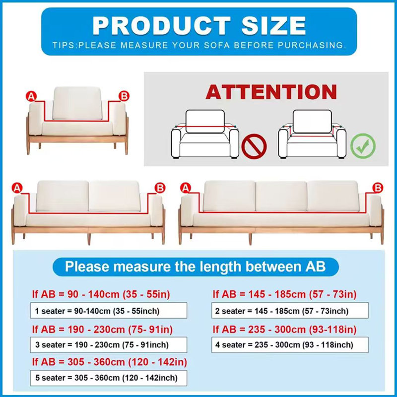 Housse extensible gris clair à chevrons Tomeco, pour fauteuil, causeuse, canapé et canapé XL, H 40 po x l 118 po x P 39 po